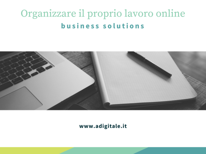 organizzare il proprio lavoro online